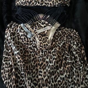 Leopard Print 2 piece swimwear with Cover up